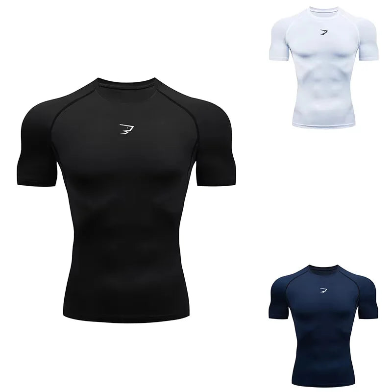 Men's Compression Gym T-Shirt – Short Sleeve Base Layer