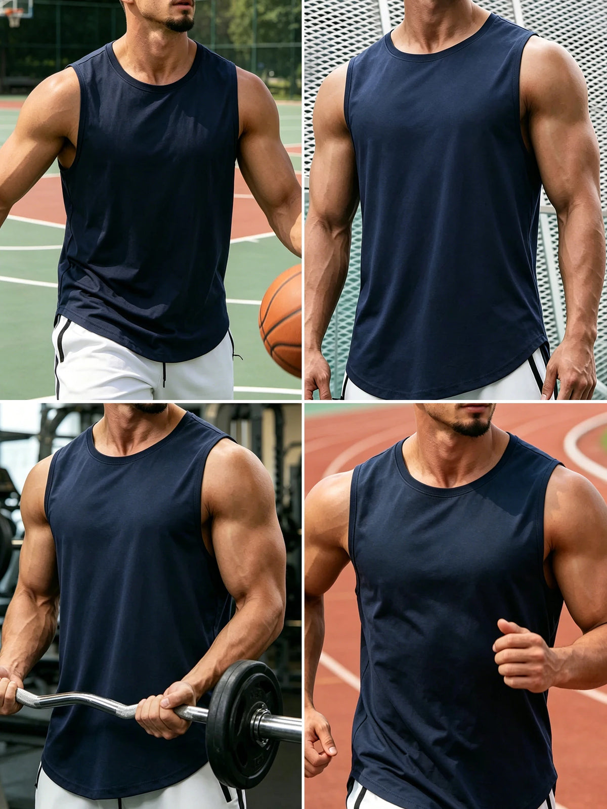 Men's Gym Tank Top – Loose Fit Training Vest