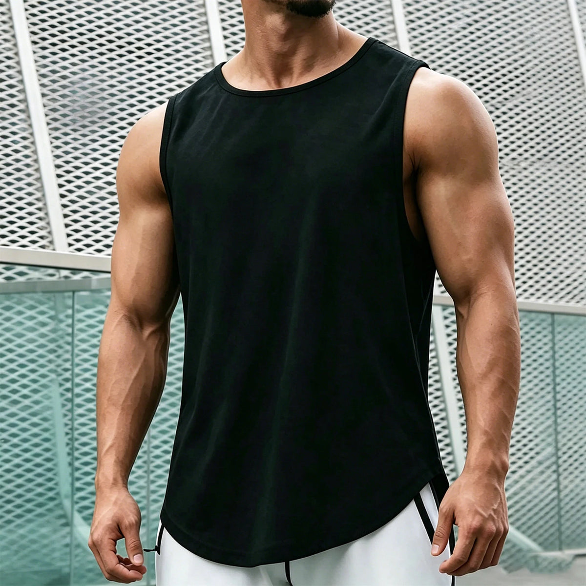 Men's Gym Tank Top – Loose Fit Training Vest
