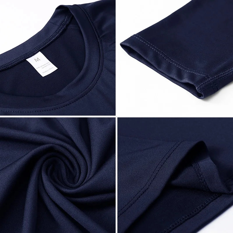 Men's Long Sleeve Compression Top – Gym Base Layer